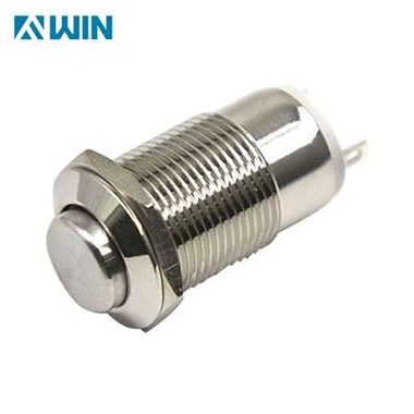 12MM মেটাল পুশ বোতাম দুই পিন