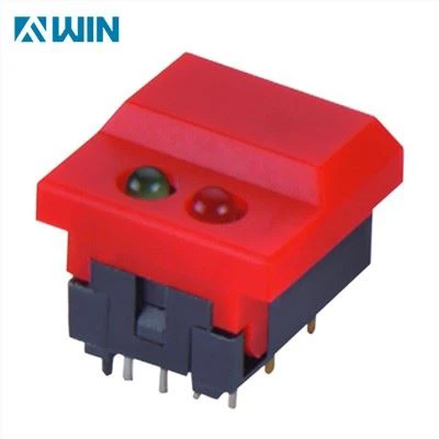 লাল LED আলোকিত স্পর্শকাতর পুশ বোতাম সুইচ