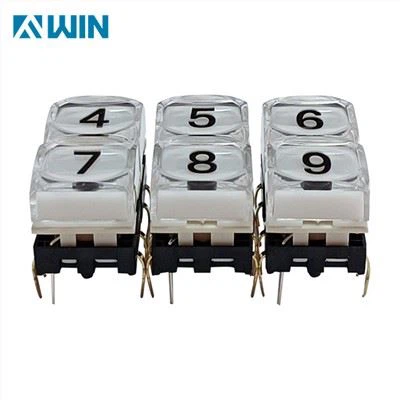 টিভি সুইচার আলোকিত পুশ বোতাম